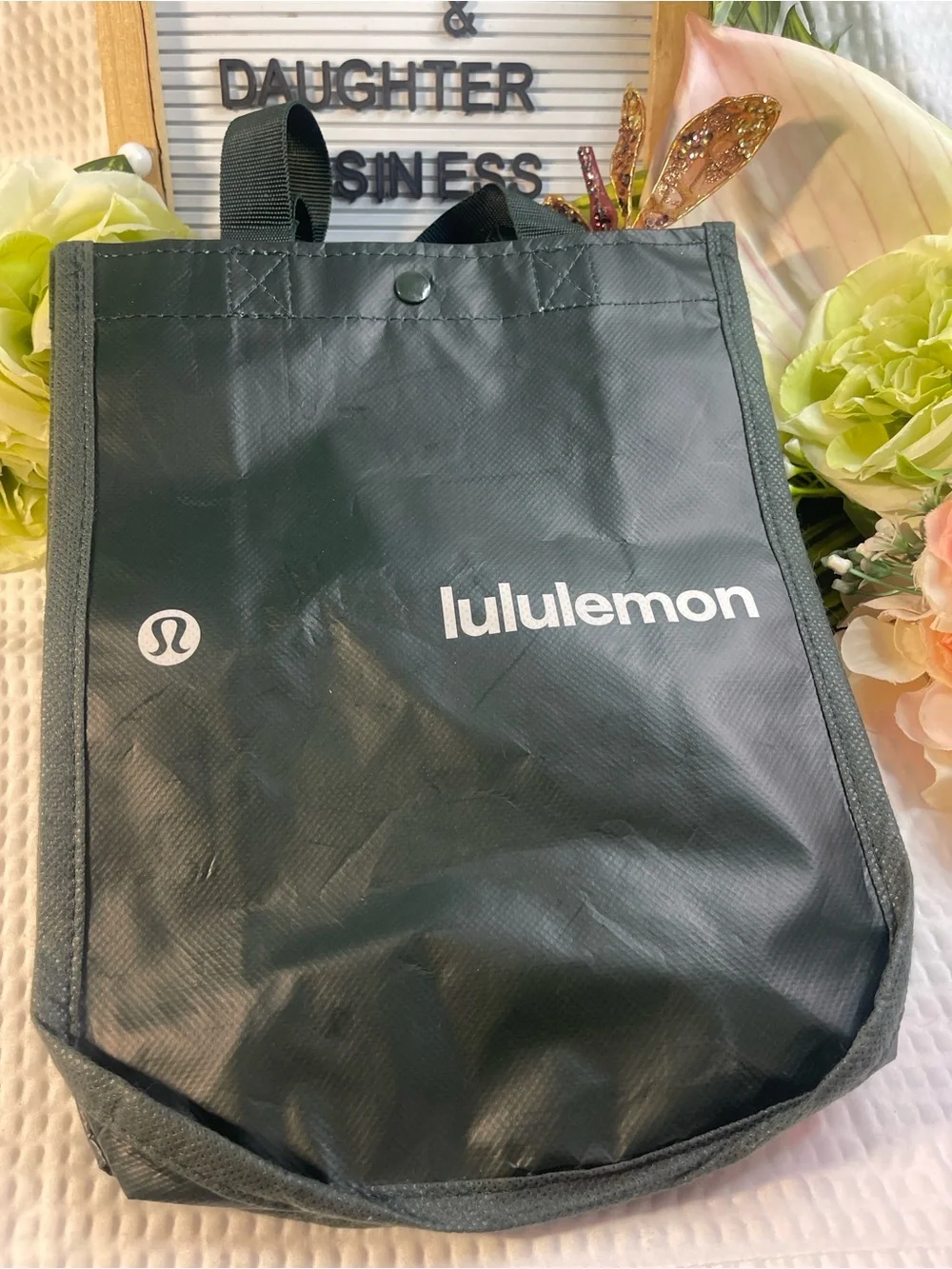 reusable shopping bags lululemon Large Tote Carryall Gym Bag While Grab Handles And A Shoulder Strap Give You Carrying Options Best Reusable Custom Promo Bags